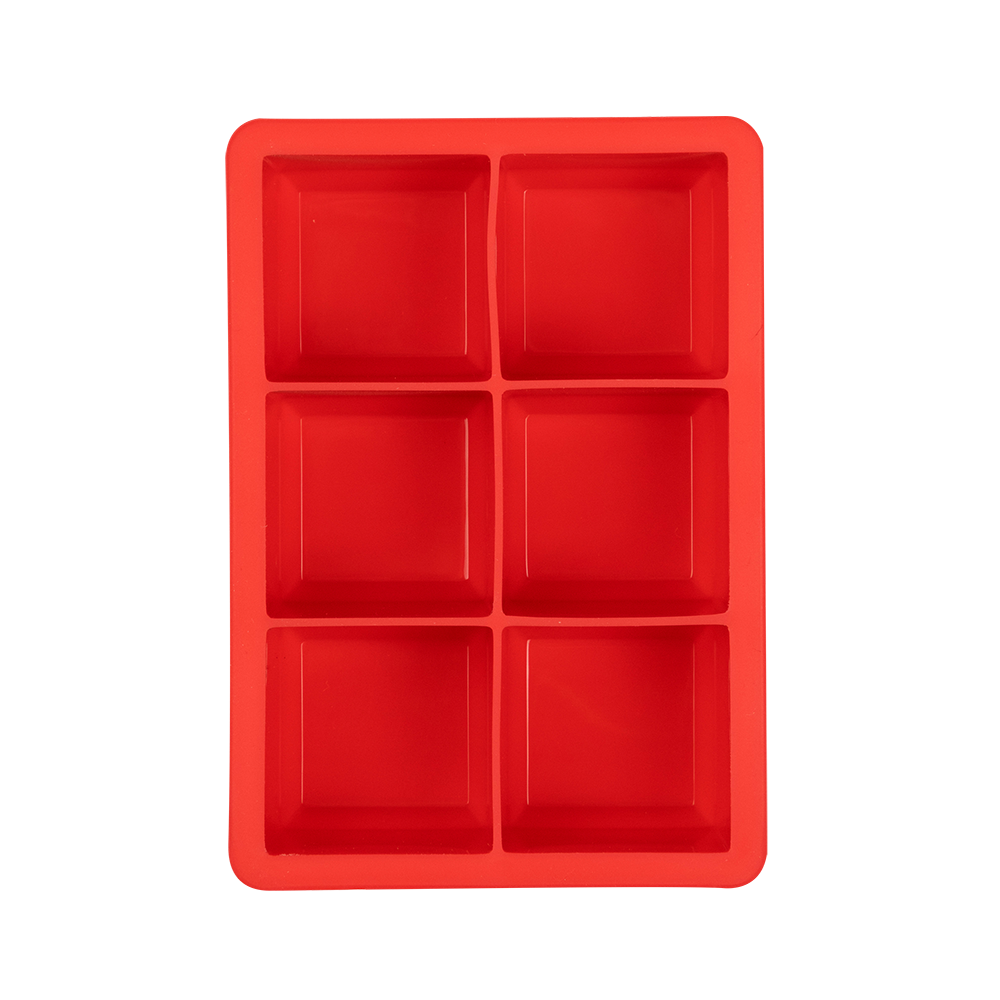 Tovolo King Cube Ice Tray - 2" Cubes - Apple Red