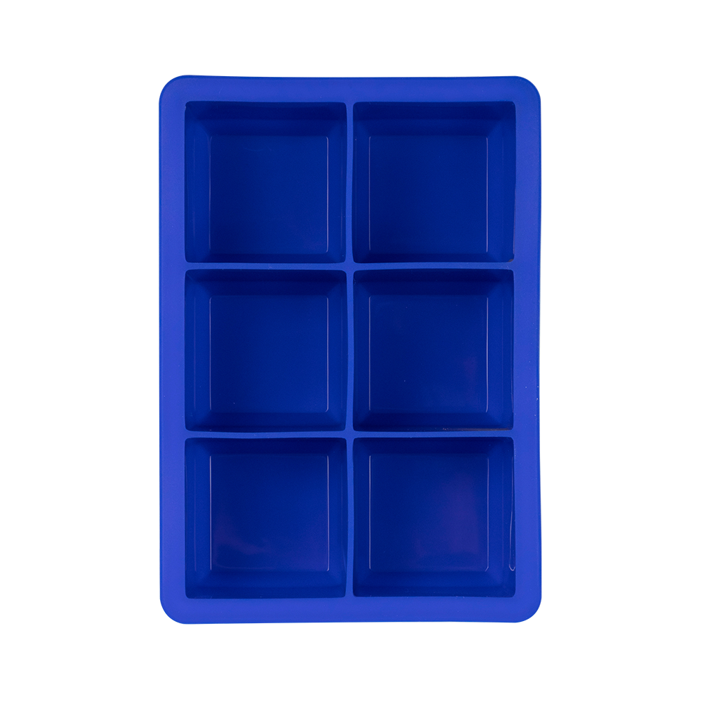 Tovolo King Cube Ice Tray - 2" Cubes - Blue