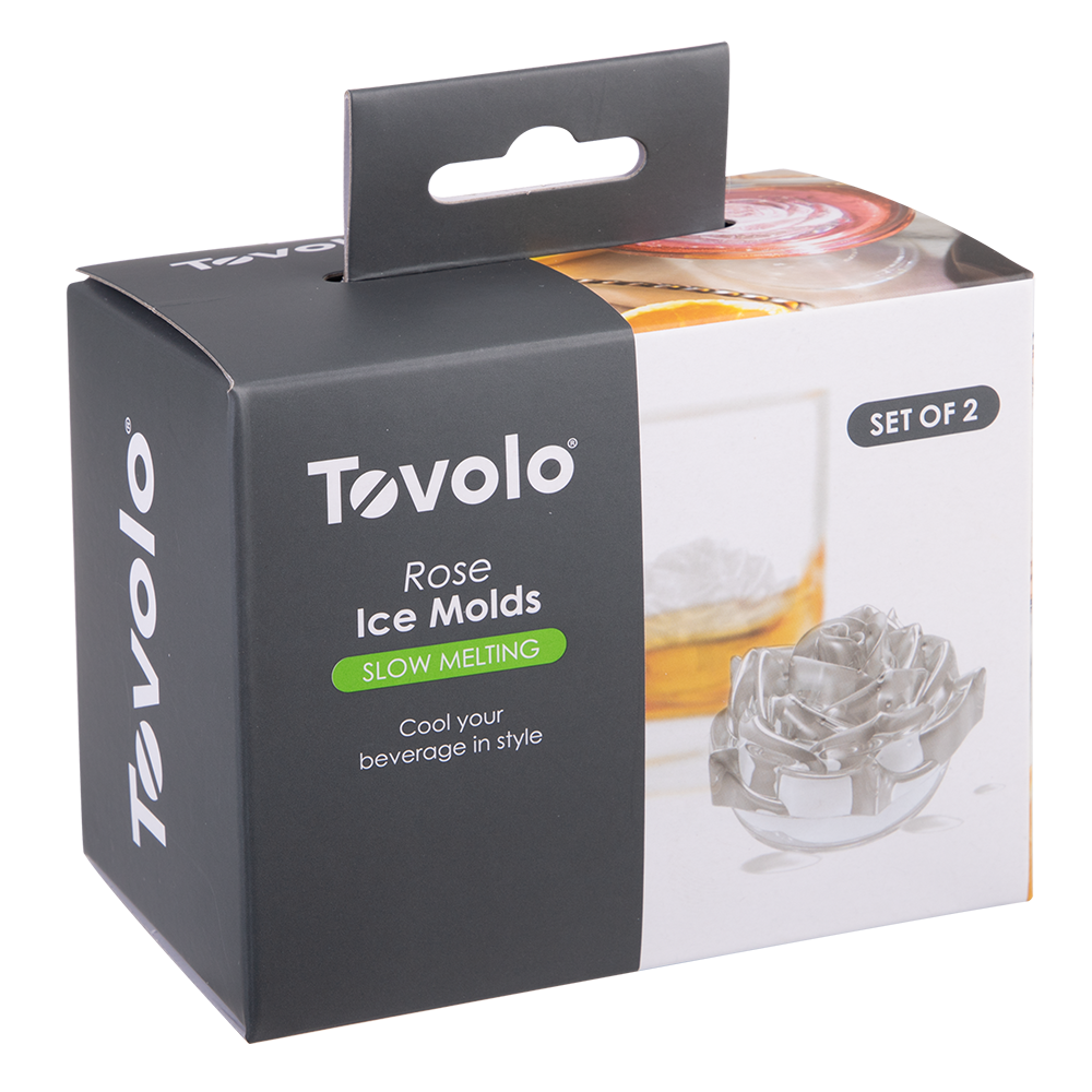 Tovolo Rose Ice Mould Set 2 - Charcoal