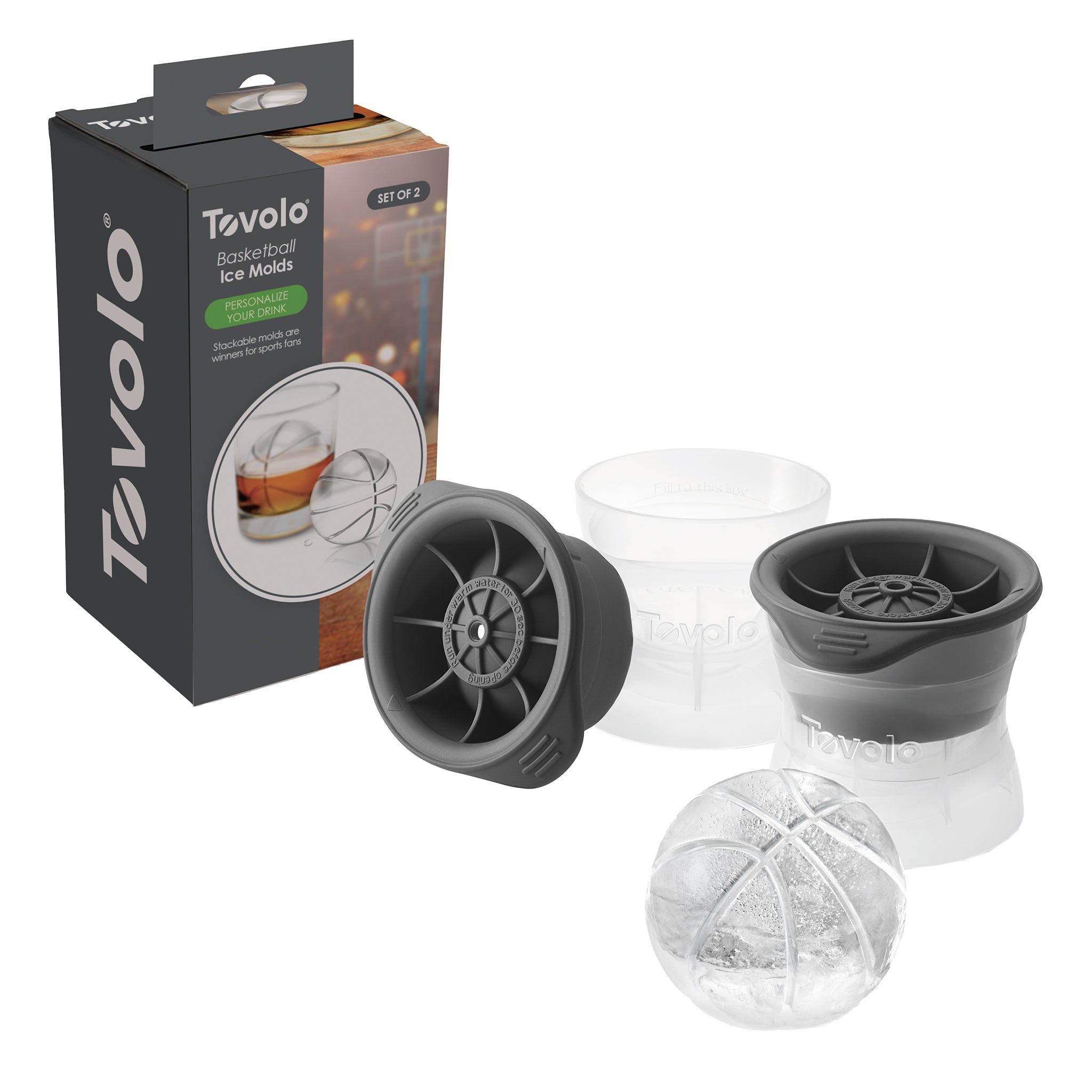 Tovolo Basketball Ice Mould Set 2