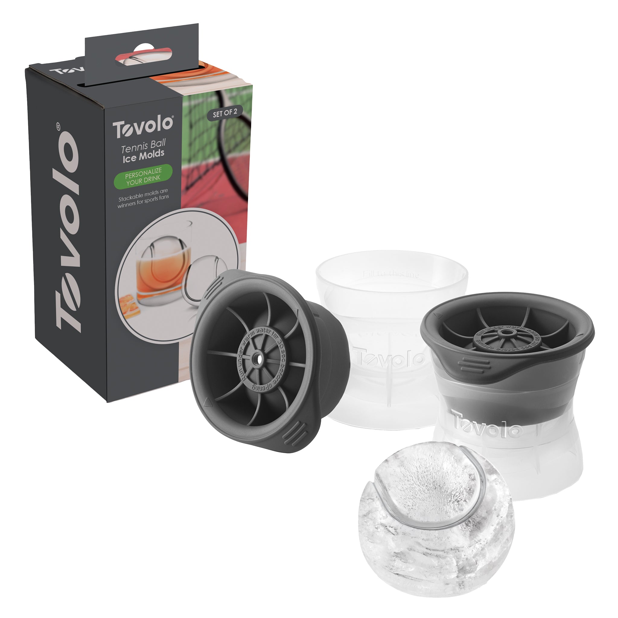 Tovolo Tennis Ball Ice Mould Set 2