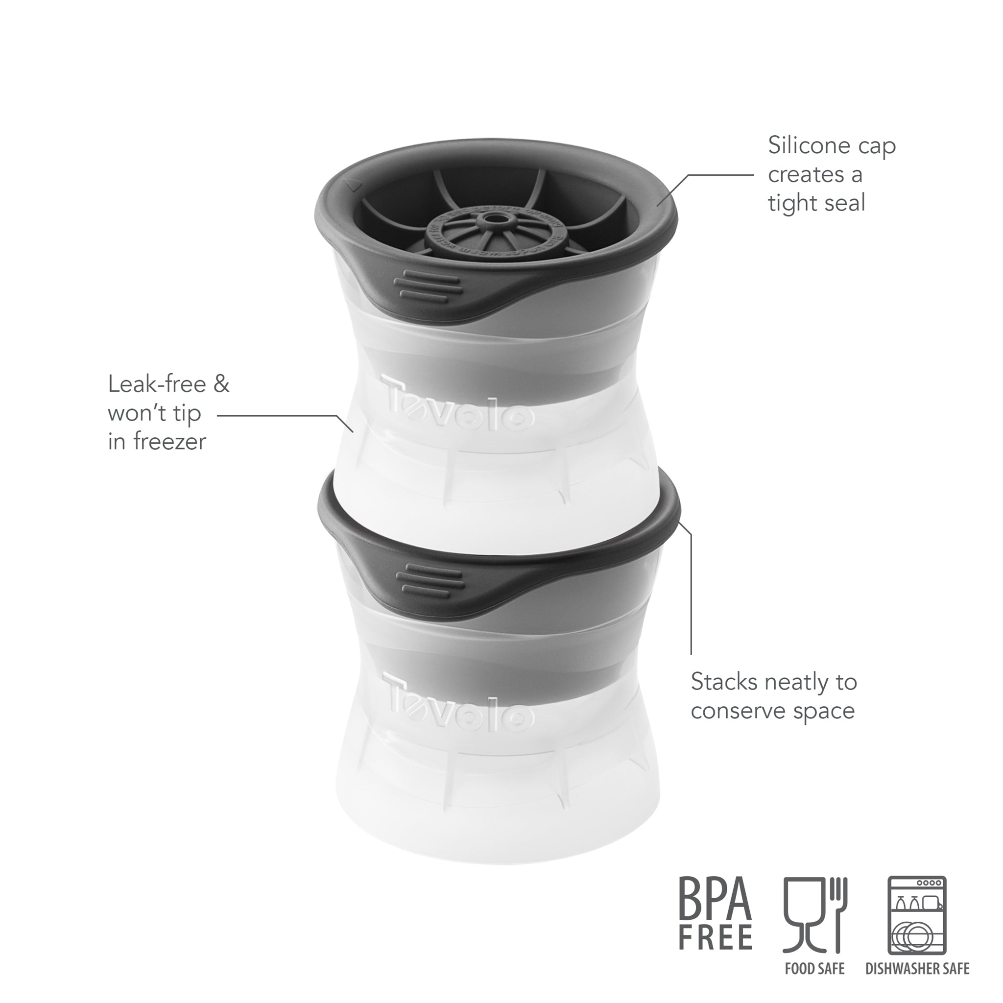 Tovolo Tennis Ball Ice Mould Set 2