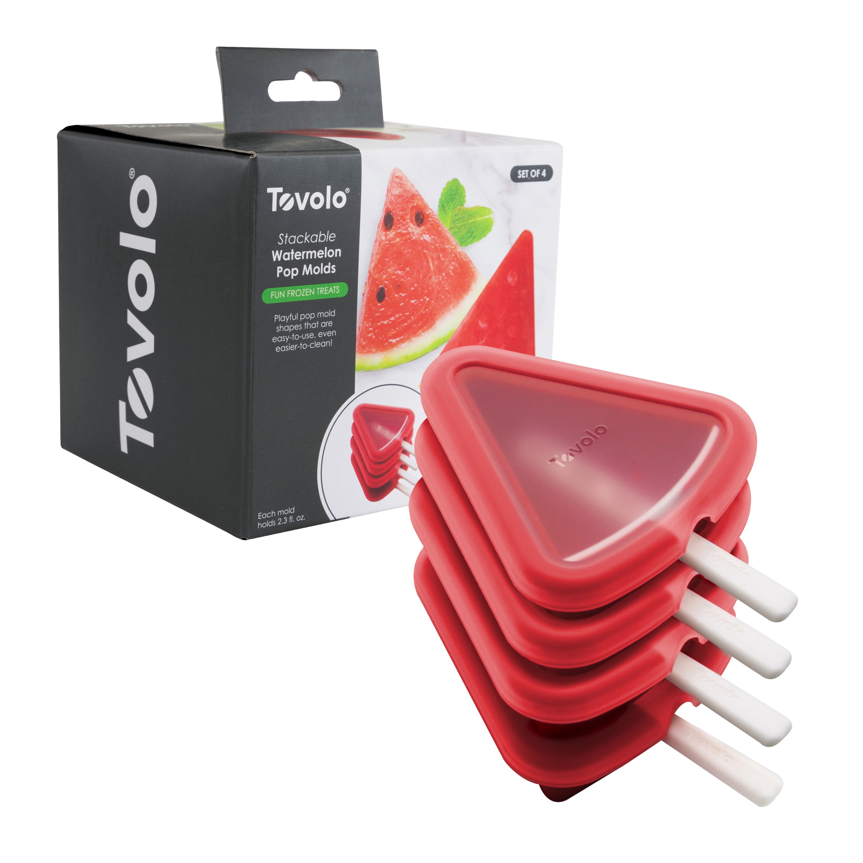 Tovolo Stackable Ice Pop Moulds Set 4 - Watermelon