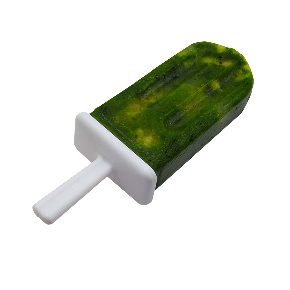 Tovolo Groovy Pop Moulds Set 6 W/ Stand - Spring Green