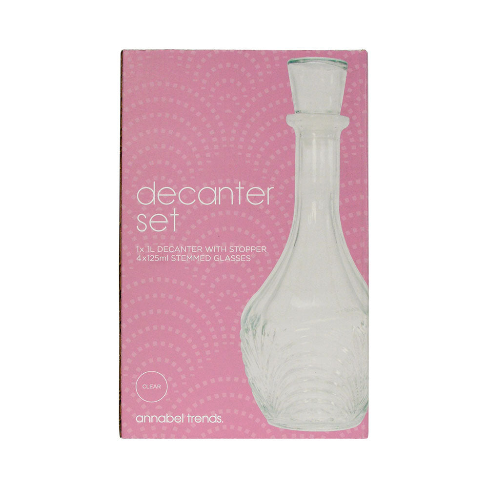 Annabel Trends Decanter Set Art Deco 5pc