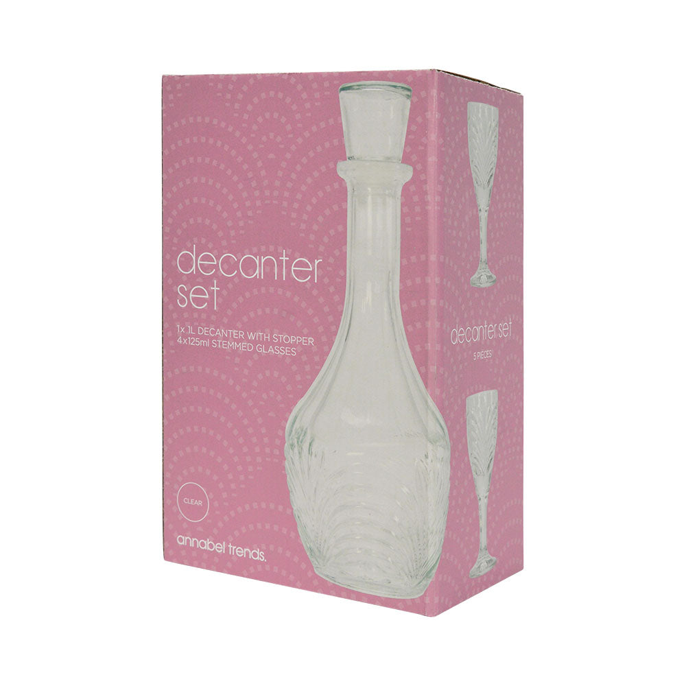 Annabel Trends Decanter Set Art Deco 5pc