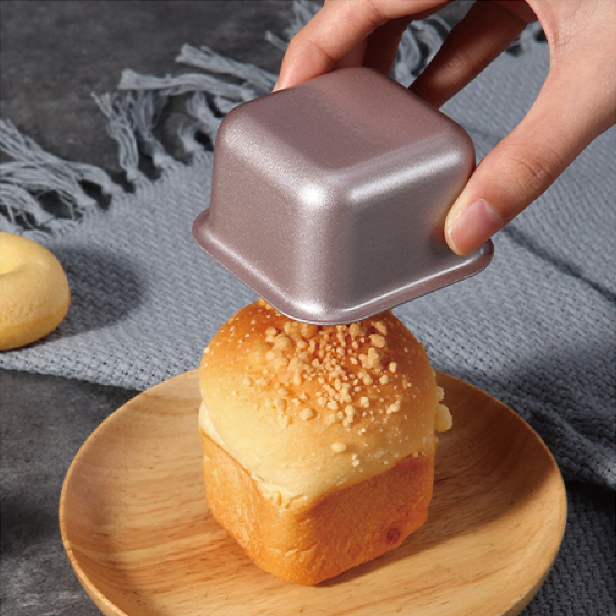 CHEFMADE Mini Square Cake Pan 7cm Set of 4 (WK9911-4)