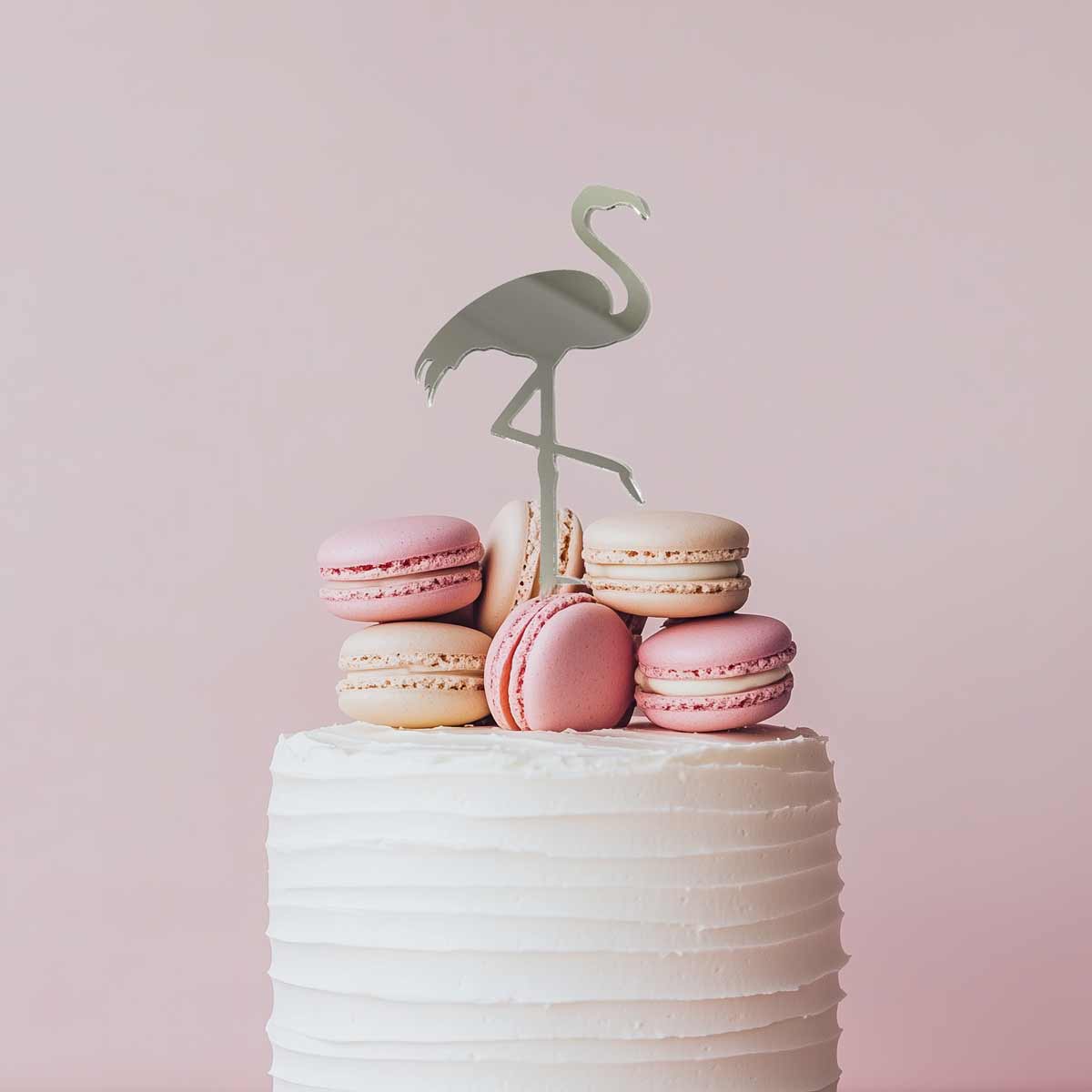 Sugar Crafty Flamingo Cake Topper Mirror