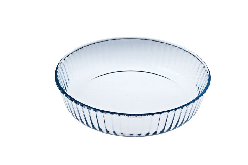 O'Cuisine Glass Fluted Flan Dish 26cm - 2.1L