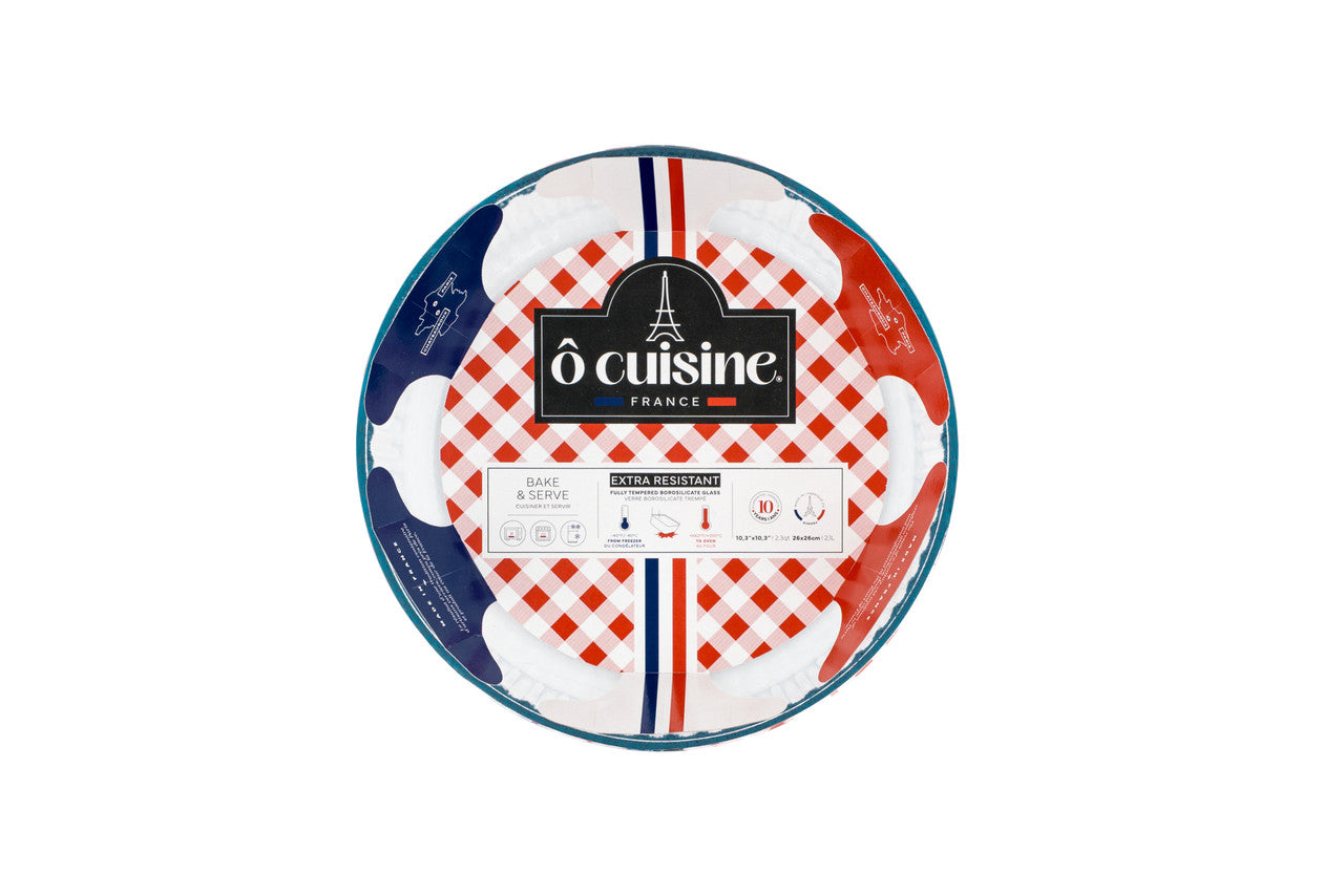 O'Cuisine Glass Fluted Flan Dish 26cm - 2.1L
