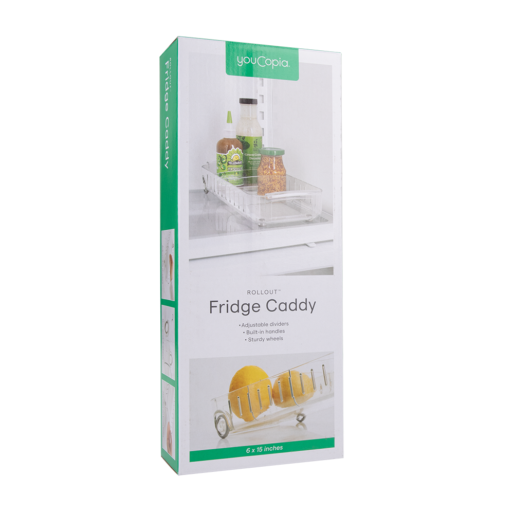 Youcopia Rollout Fridge Caddy 15.2 X 38.1 X 5.8Cm