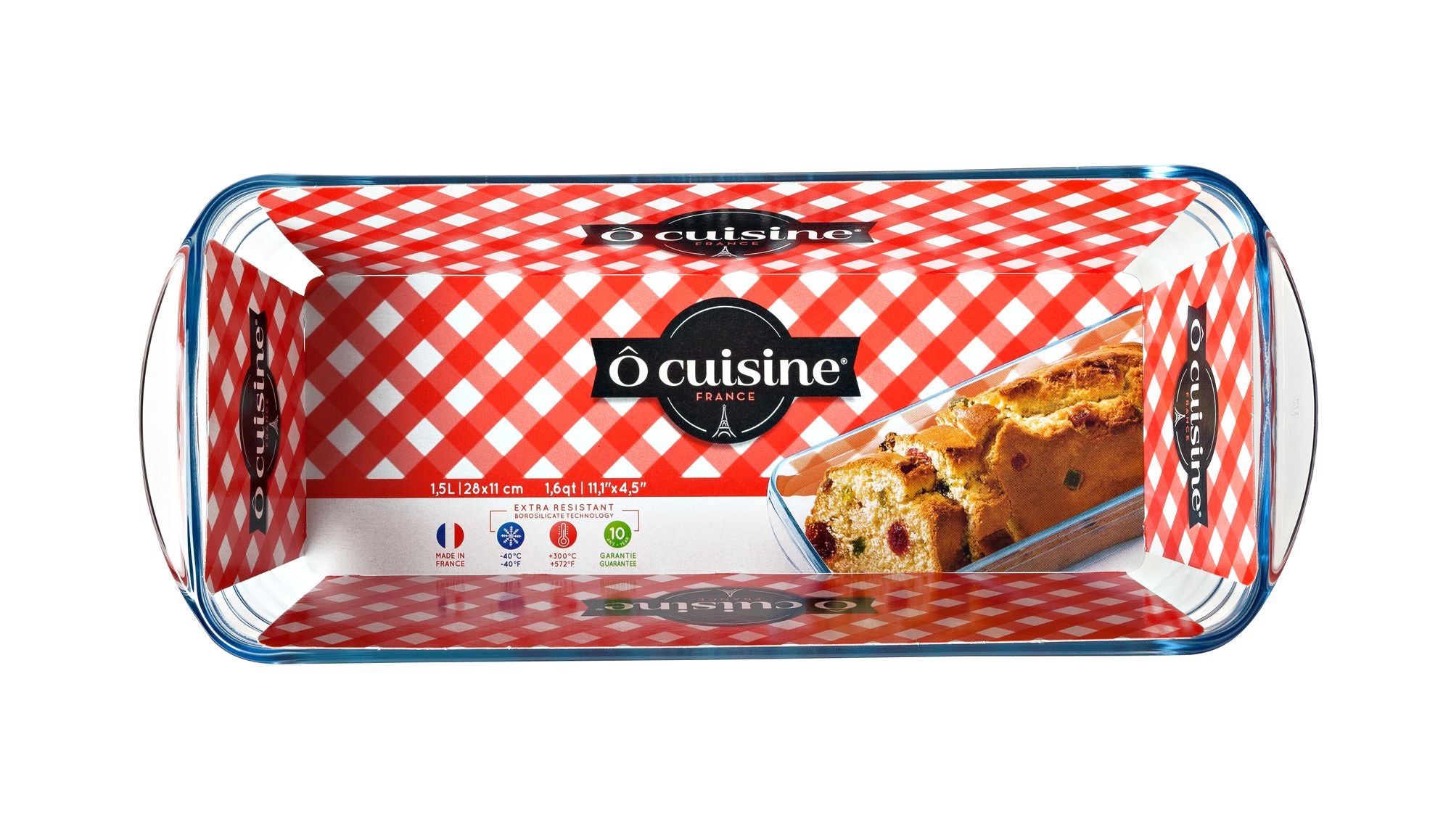 O'Cuisine Glass Loaf Dish 28 x 10cm - 1.6L