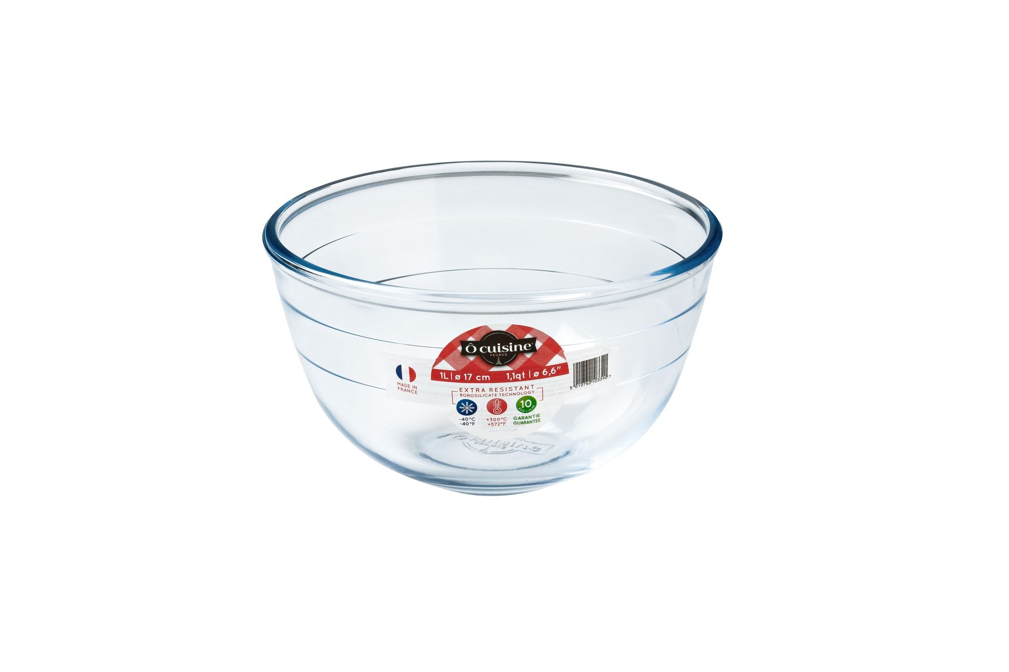 O'Cuisine Glass Mixing Bowl 17cm - 1L