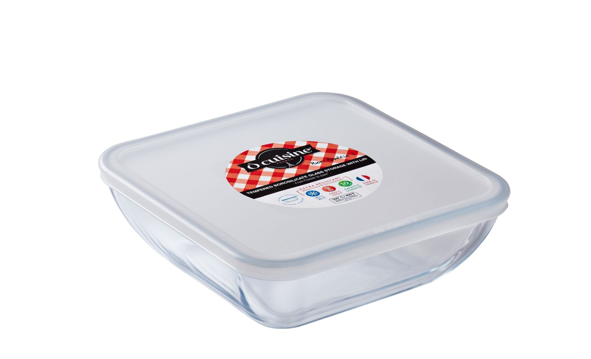 O'Cuisine Glass Square Storage Dish - 1.6L