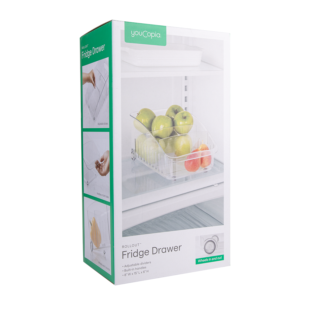 Youcopia Rollout Fridge Drawer 20.6 X 38.4 X 14.2Cm