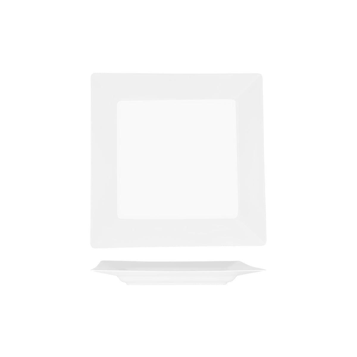 Superware White Square Plate Wide Rim 250x250mm