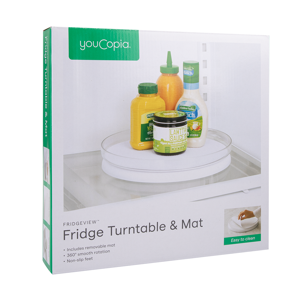 Youcopia Fridgeview Fridge Turntable & Mat