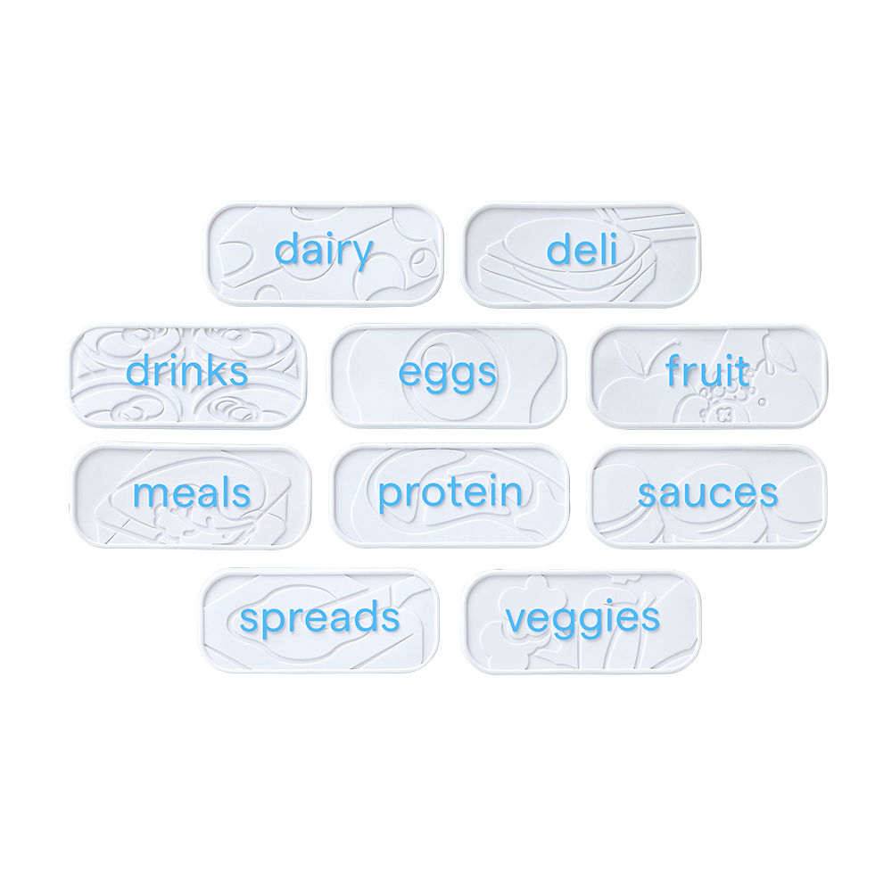 Youcopia Re-Stickable Fridge Labels Pack 10