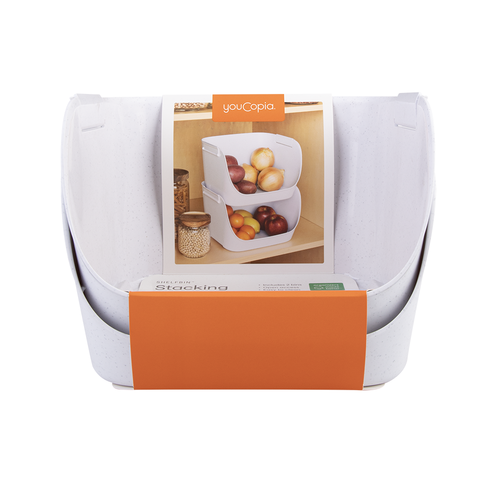 Youcopia Shelfbin Stacking Pantry Bins Pack 2