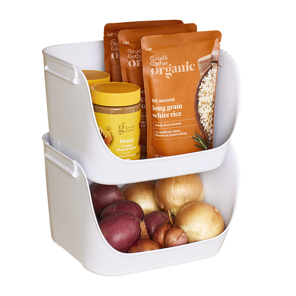 Youcopia Shelfbin Stacking Pantry Bins Pack 2