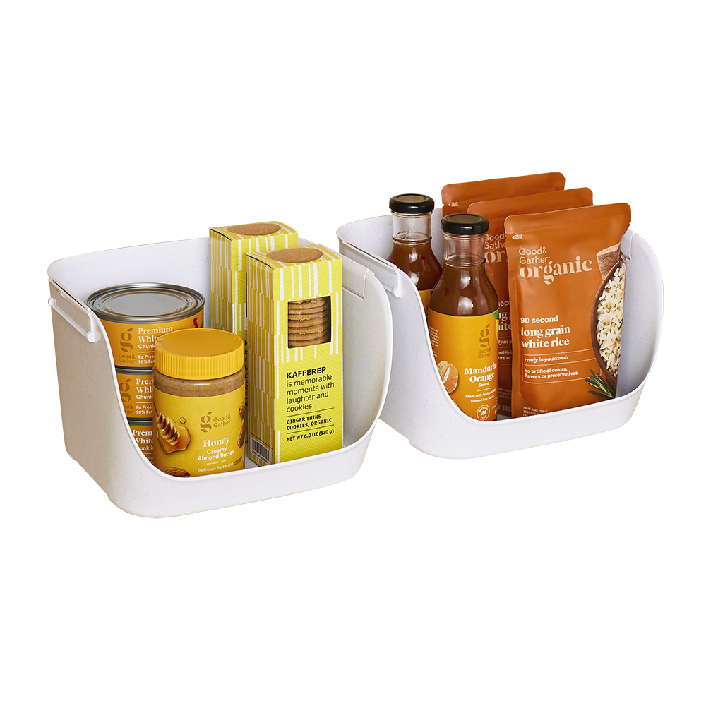 Youcopia Shelfbin Stacking Pantry Bins Pack 2