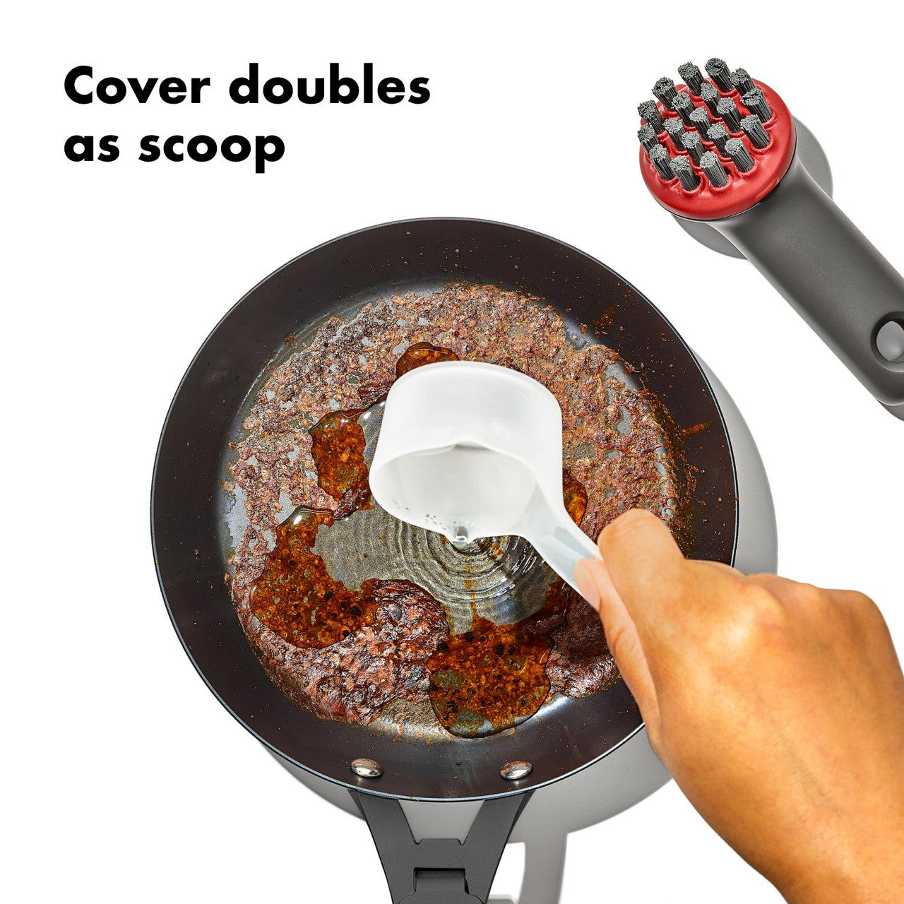 OXO Outdoor Heavy Duty Brush W/ Cover