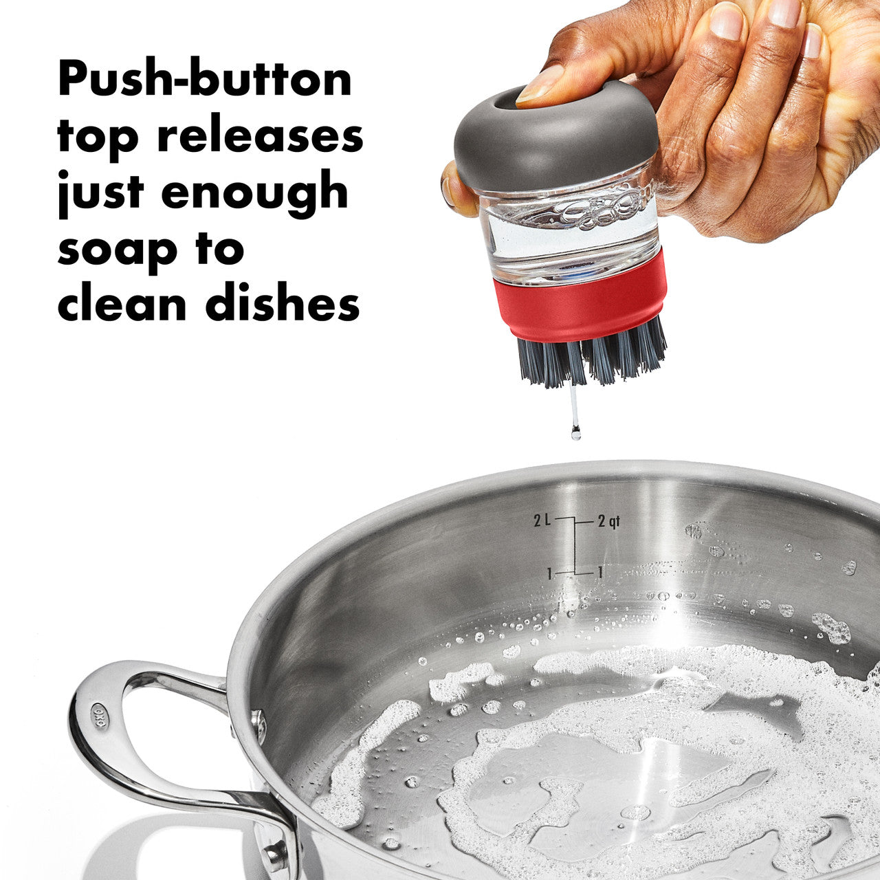 OXO Outdoor Soap Disp Brush Set With Case