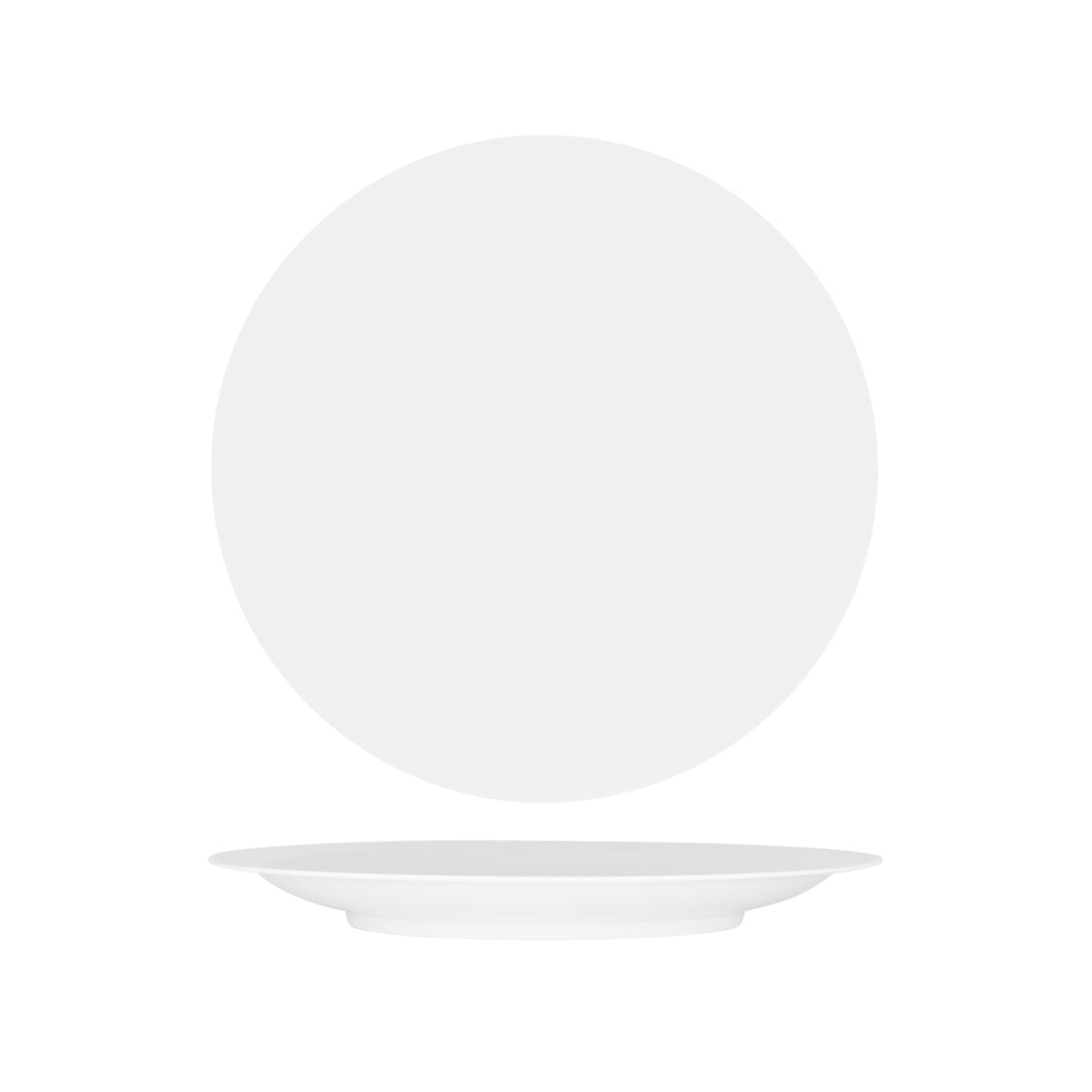 Superware White Round Rimmed Platter 400mm
