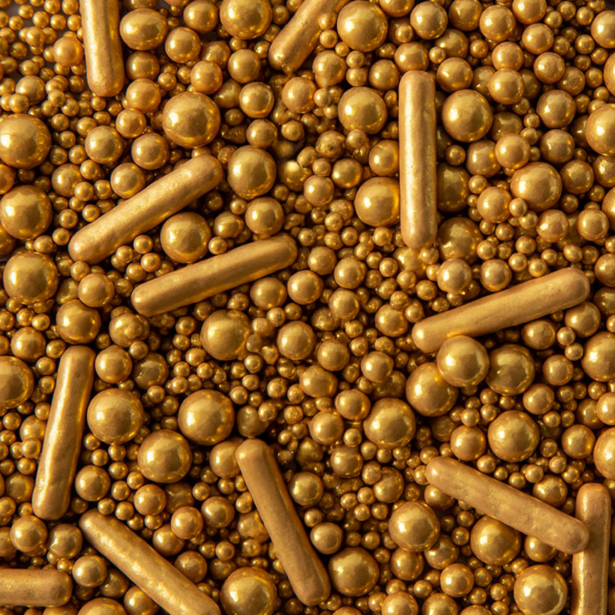 Sprinks Bubble & Bounce Matte Gold Sprinkles 500g