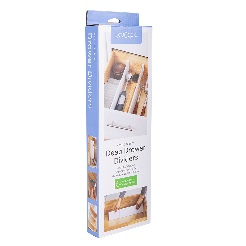 Youcopia Restickable Deep Drawer Dividers Pack 2