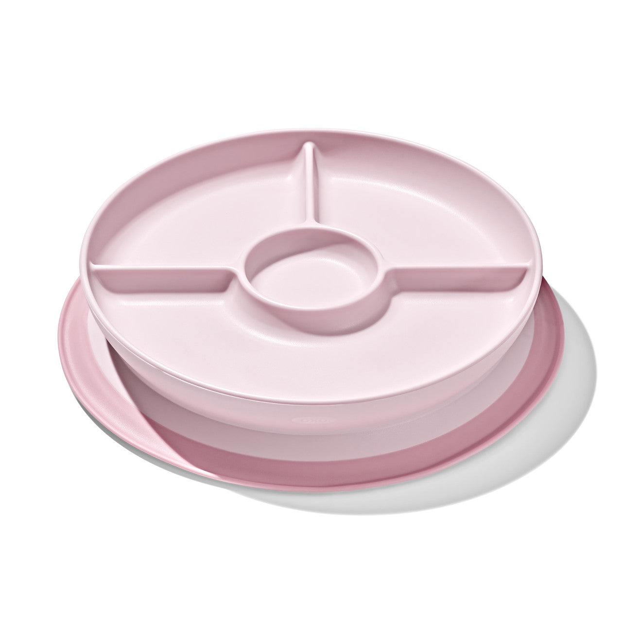 OXO Tot Stick & Stay Divided Plate (Blossom)