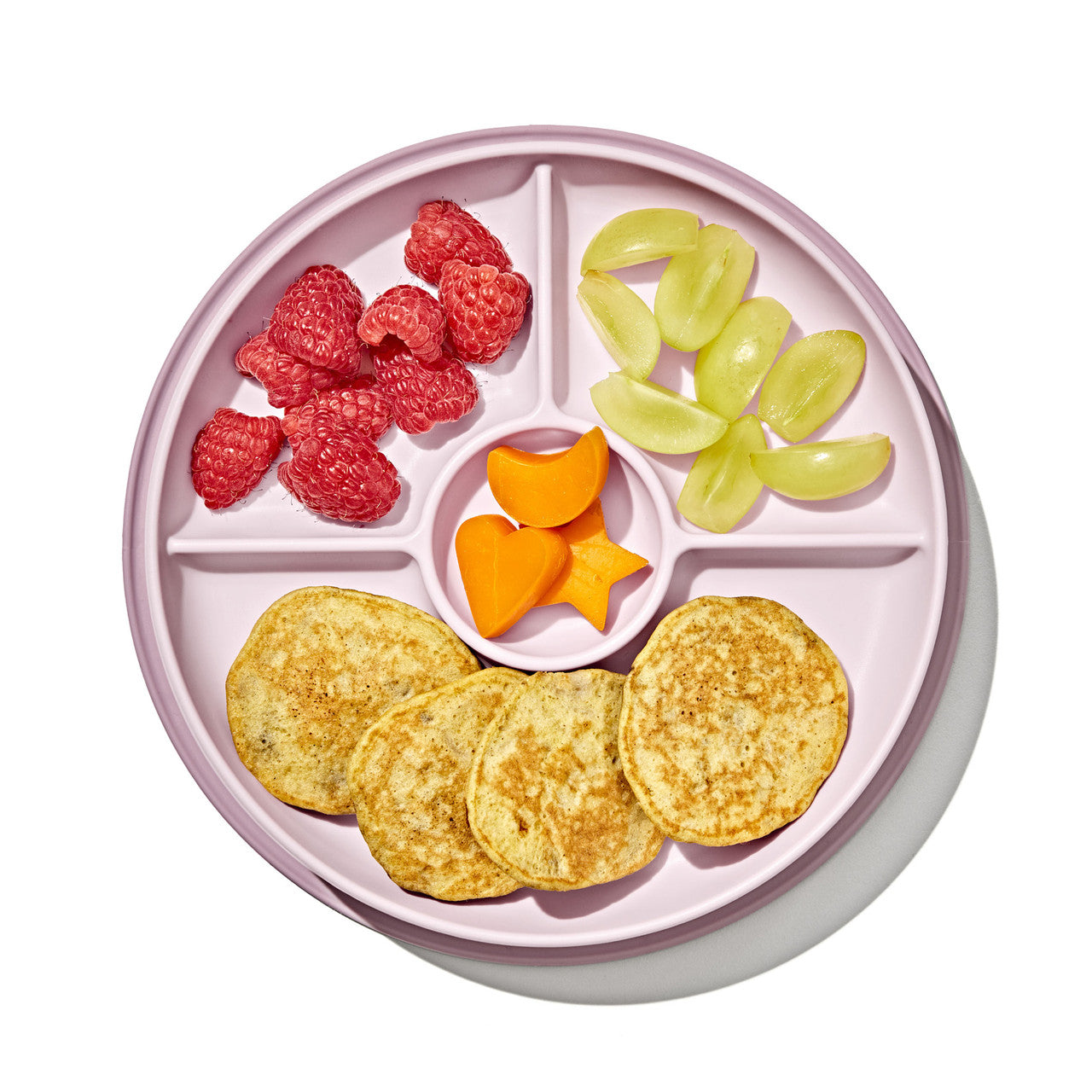 OXO Tot Stick & Stay Divided Plate (Blossom)