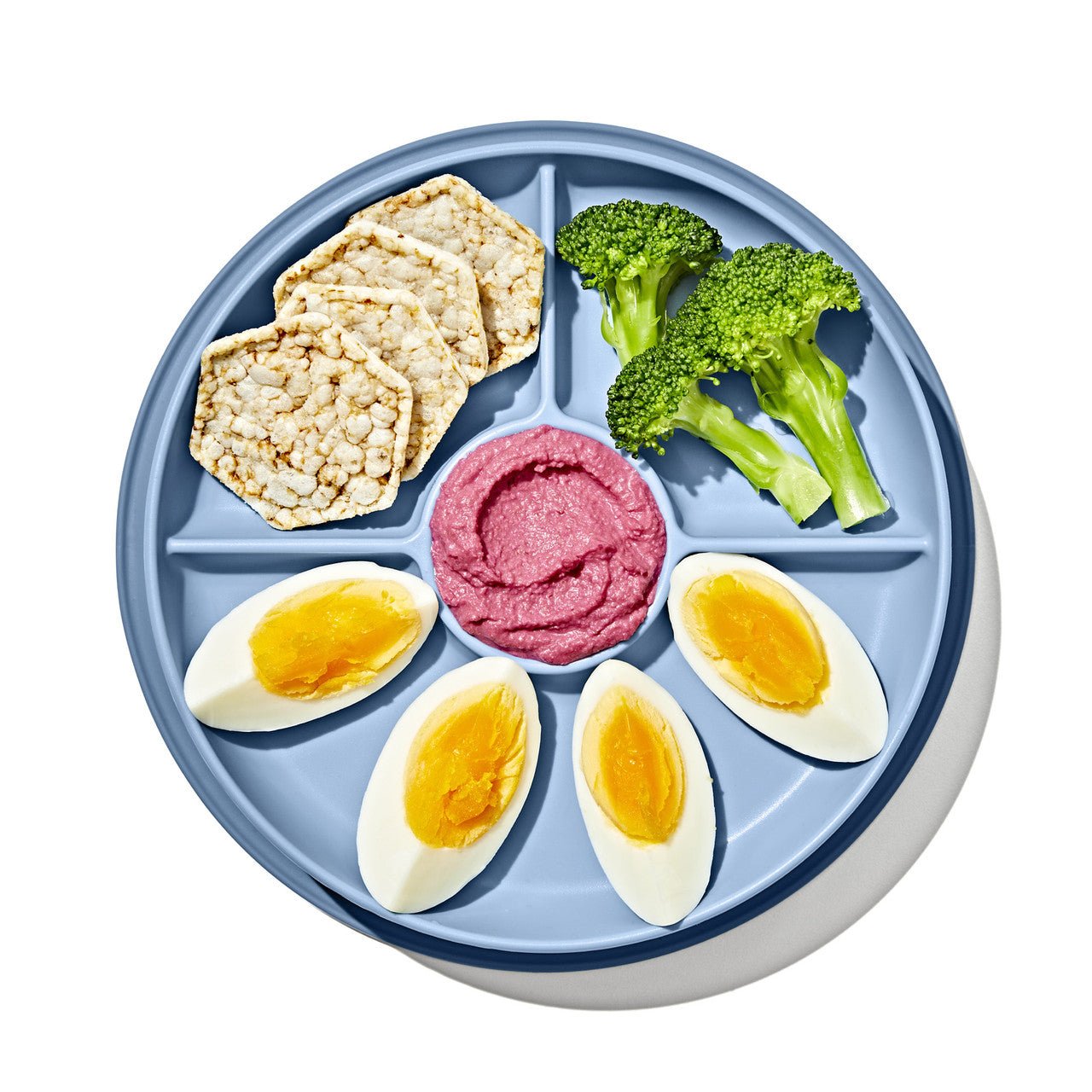 OXO Tot Stick & Stay Divided Plate (Dusk)