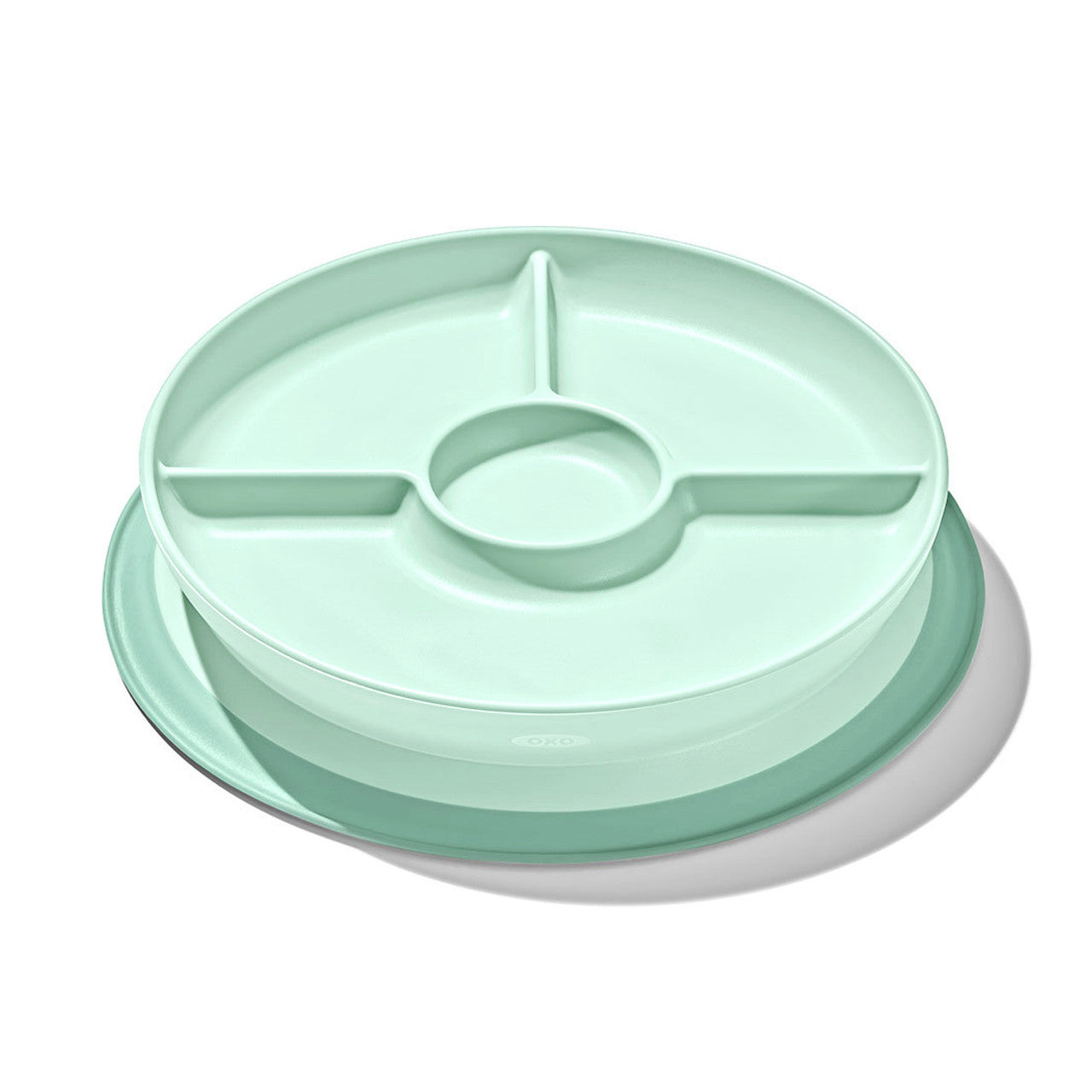 OXO Tot Stick & Stay Divided Plate (Opal)