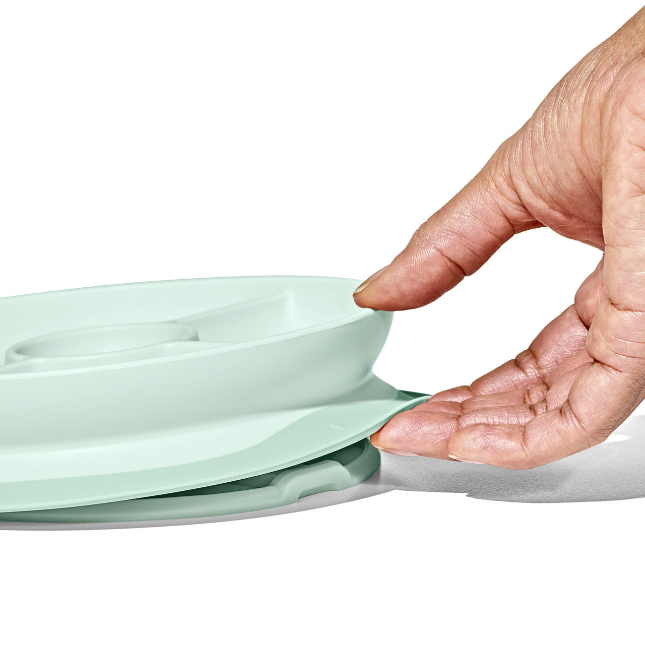OXO Tot Stick & Stay Divided Plate (Opal)