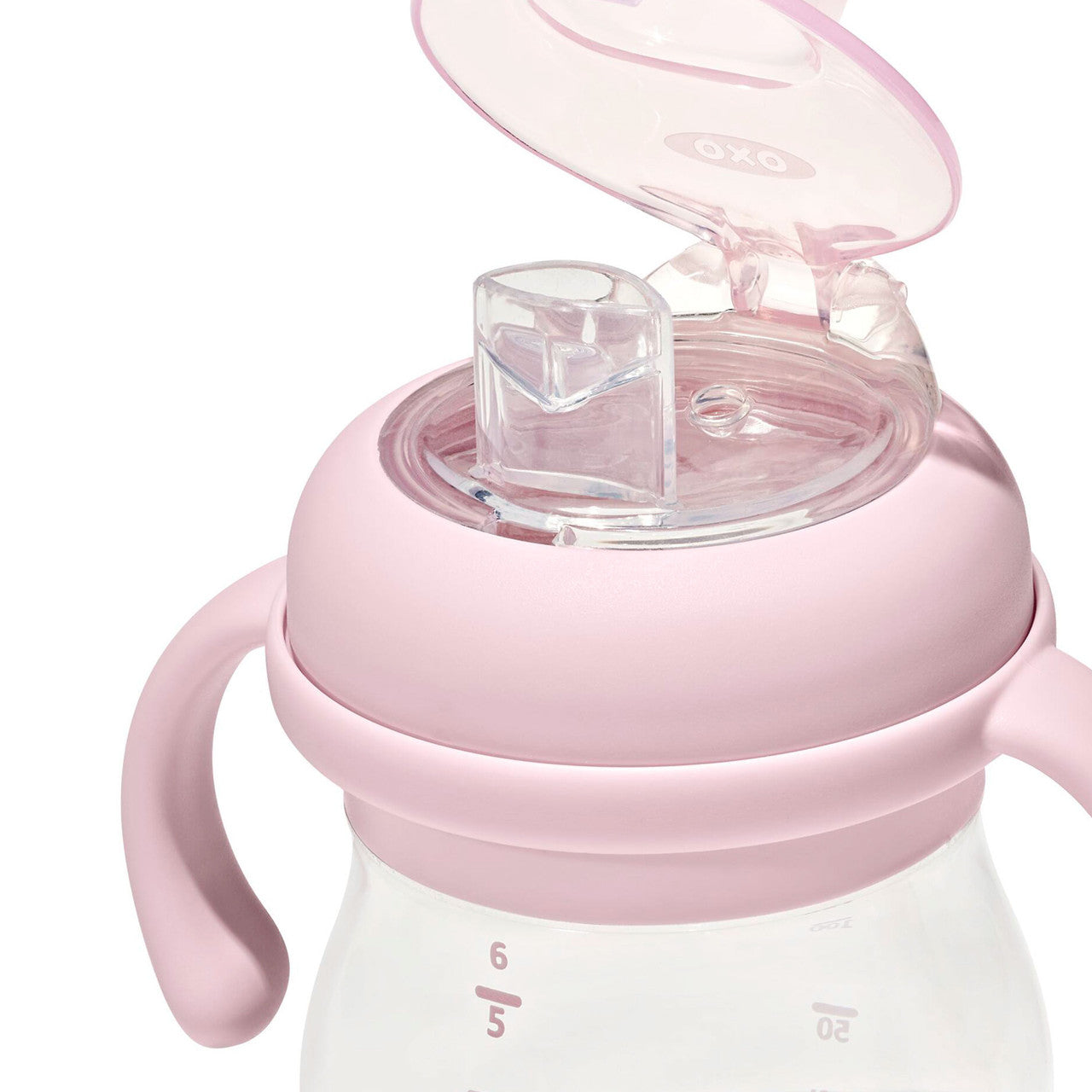 OXO Tot Grow Soft Spout Cup with Removable Handles (Blossom)