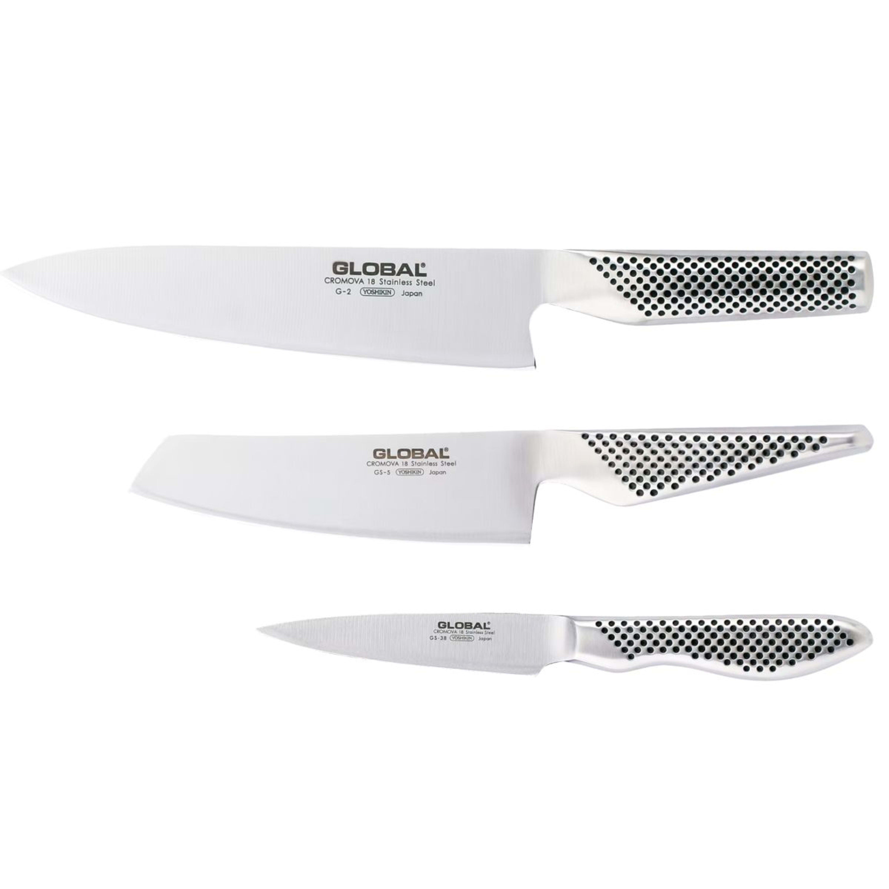 Global Paring & 14cm Vegetable & 20cm Cook Set