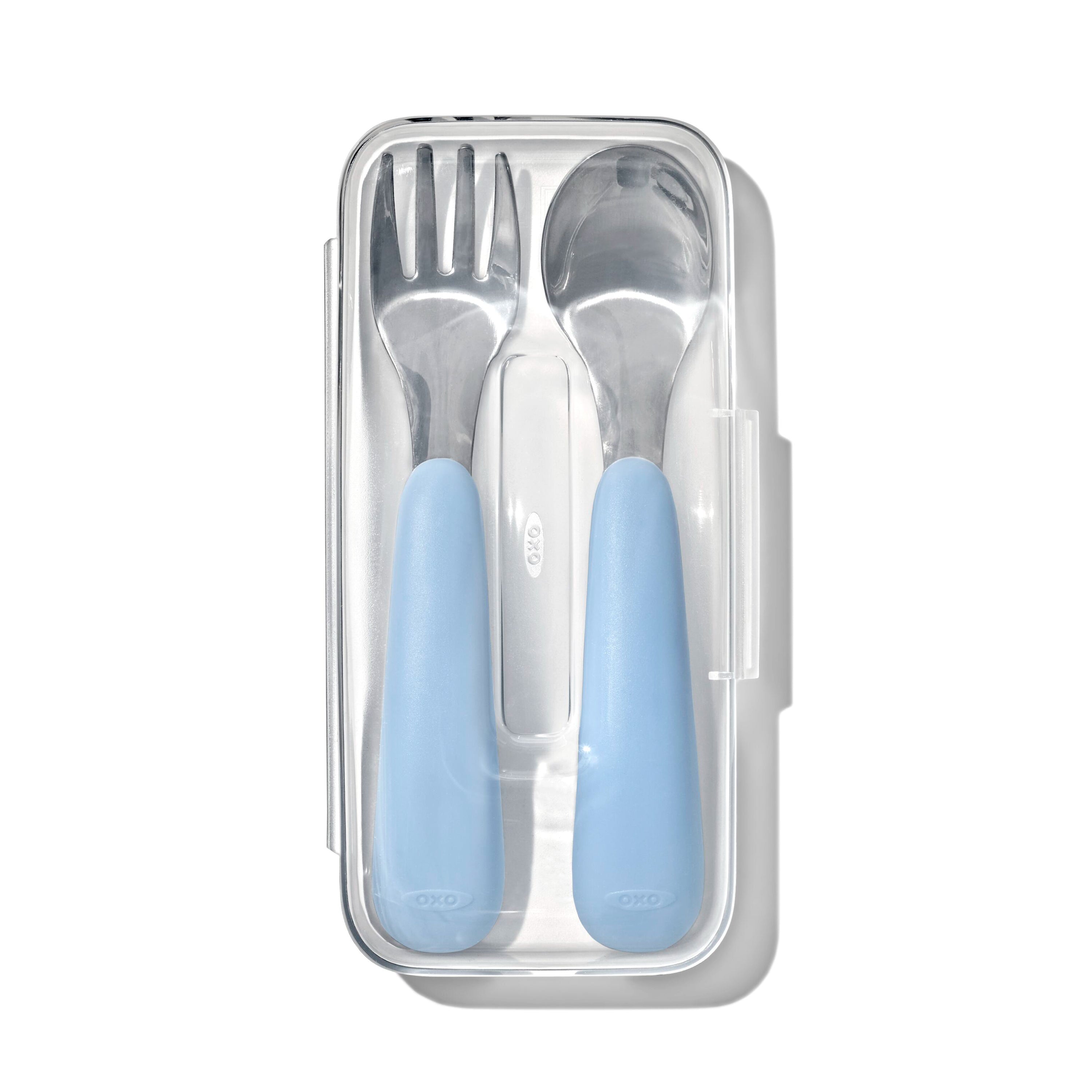 OXO Tot On The Go Fork & Spoon Set (Blossom)