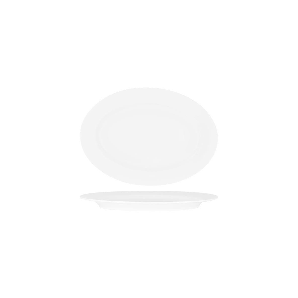 Superware White Oval Rimmed Platter 240x160mm