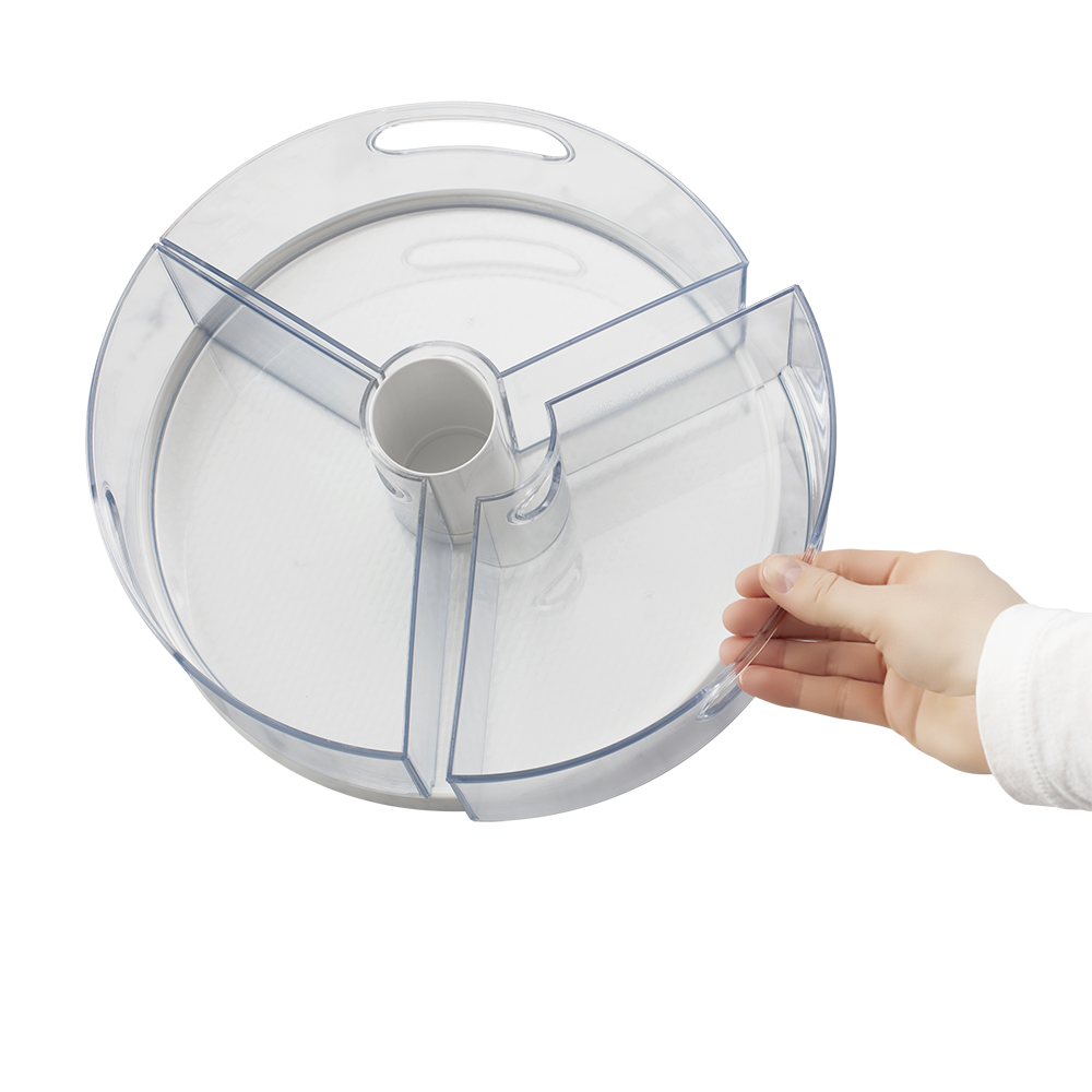 Youcopia Crazy Susan Turntable W/ 3 Bins