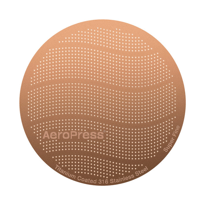 AeroPress Gold Tone Metal Filter Super Fine Standard (6.5cm)