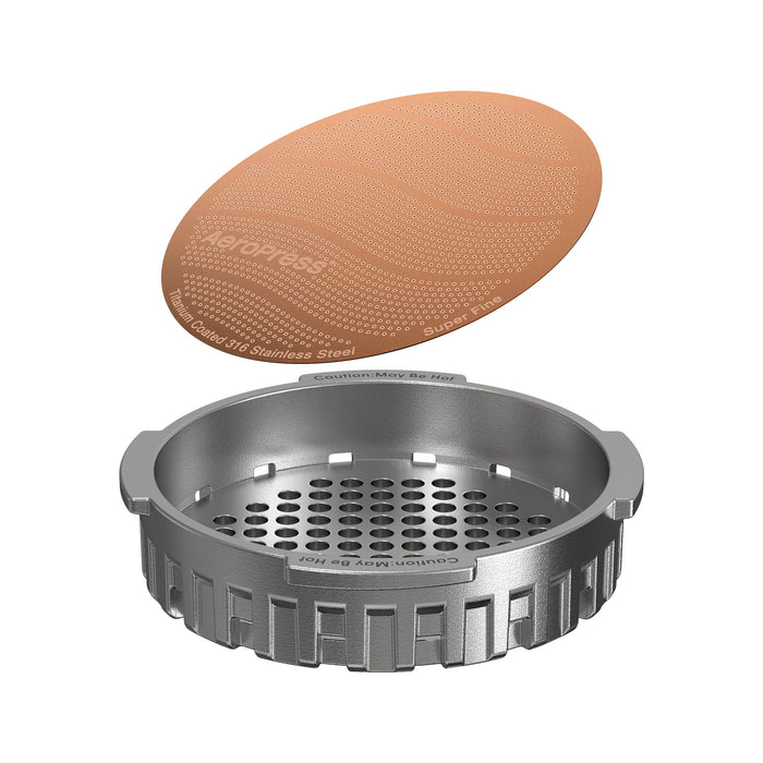 AeroPress Gold Tone Metal Filter Super Fine Standard (6.5cm)