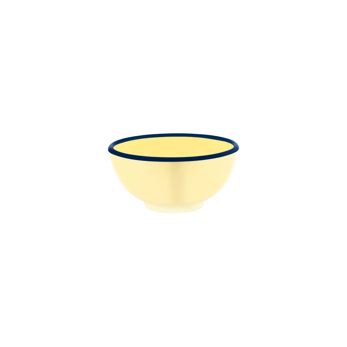 JAB Design Vintage Yellow & Blue Rim Round Bowl 150x70mm (710ml)