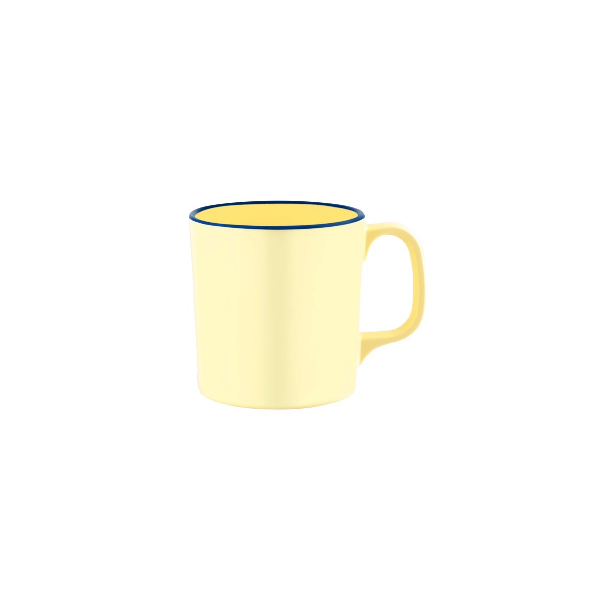 JAB Design Vintage Yellow & Blue Rim Mug 350ml