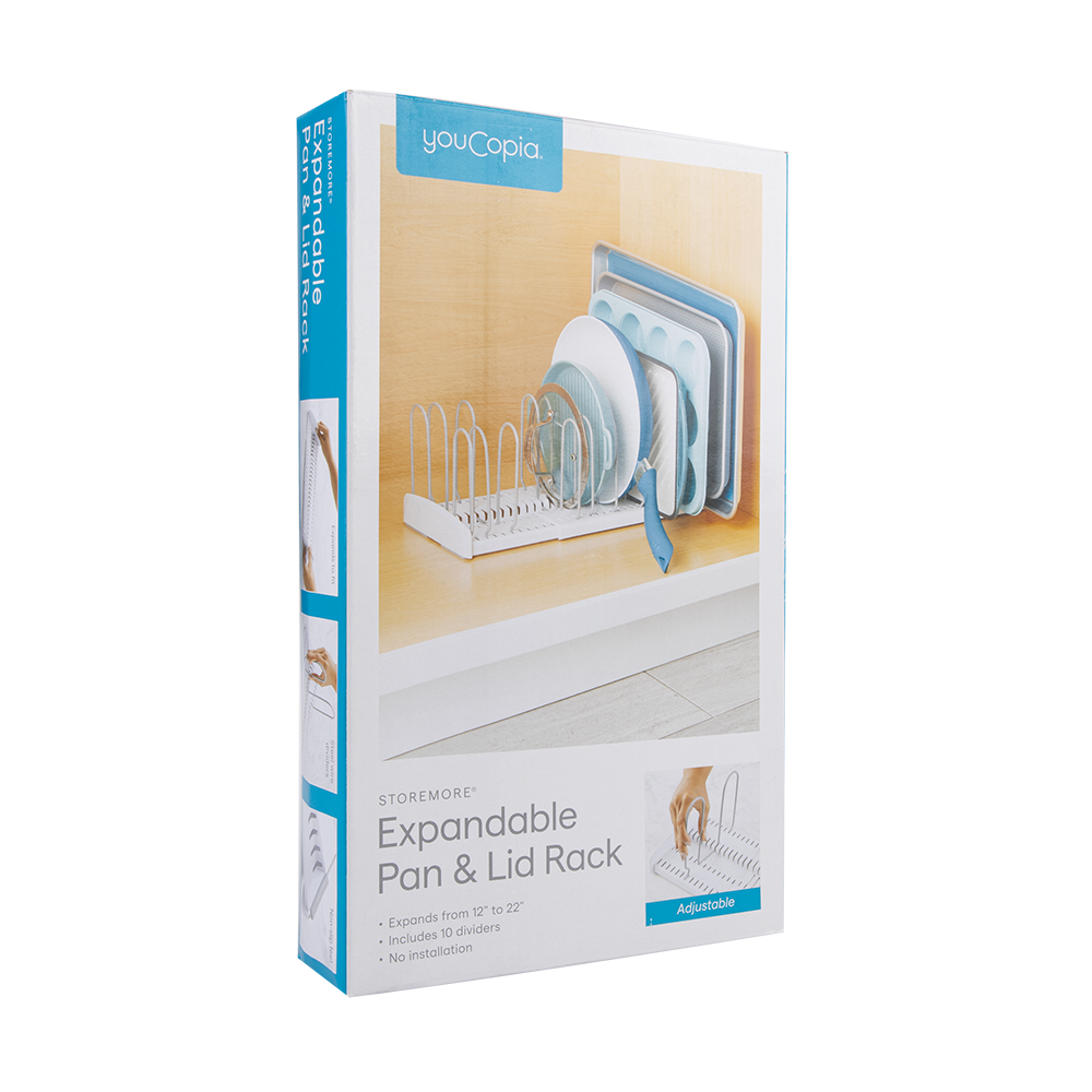 Youcopia Storemore Expandable Pan & Lid Rack