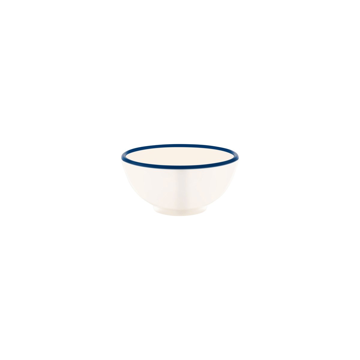 JAB Design Vintage Cream & Blue Rim Round Bowl 125x65mm (430ml)