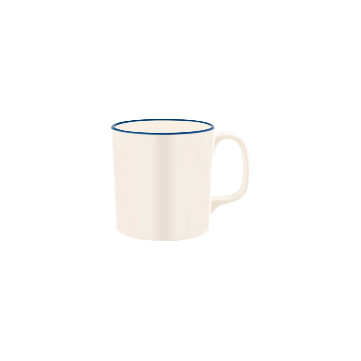 JAB Design Vintage Cream & Blue Rim Mug 350ml