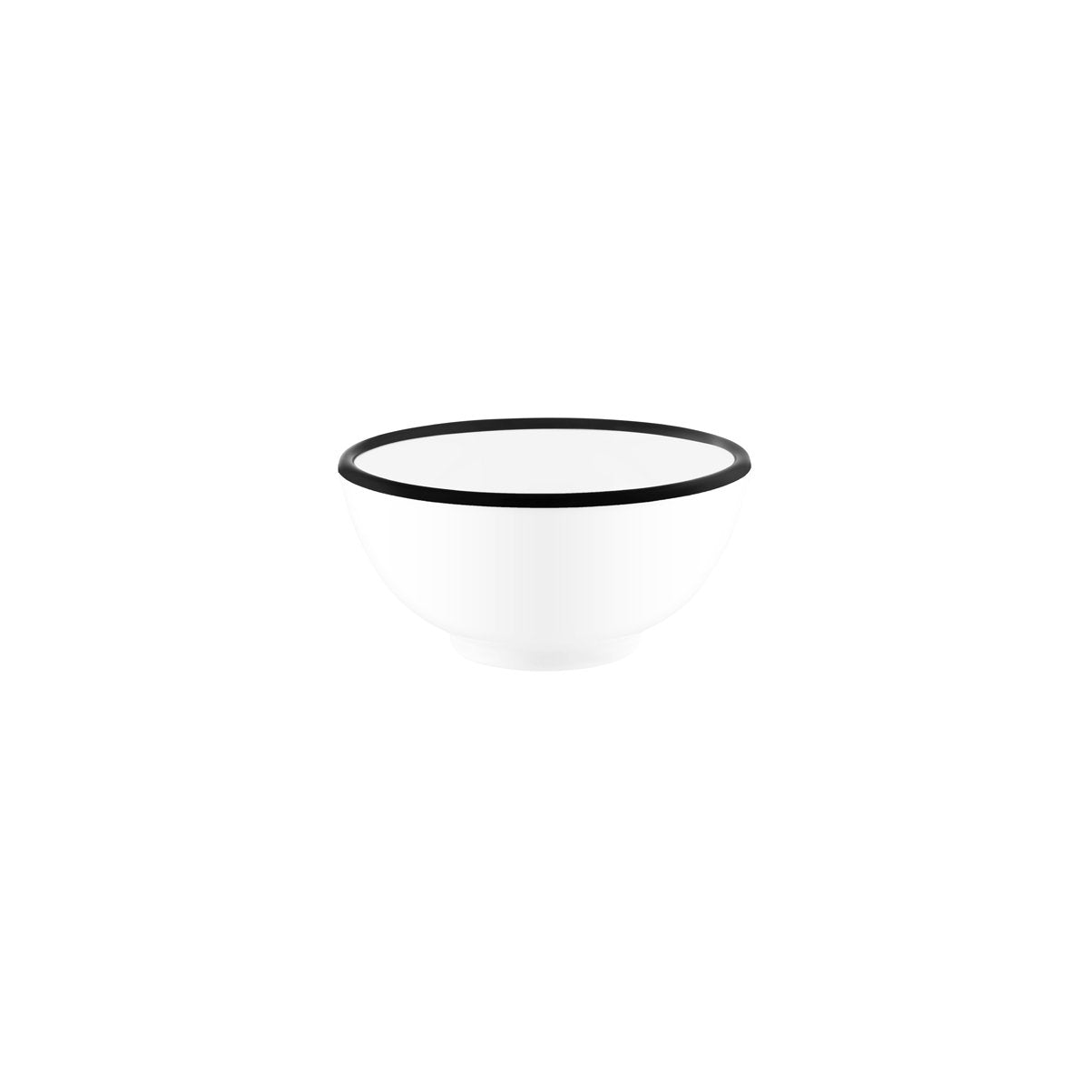 JAB Design Vintage White & Black Rim Round Bowl 150x70mm (710ml)