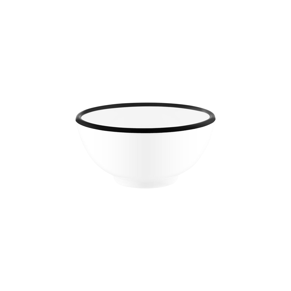 JAB Design Vintage White & Black Rim Round Bowl 175x80mm (1100ml)