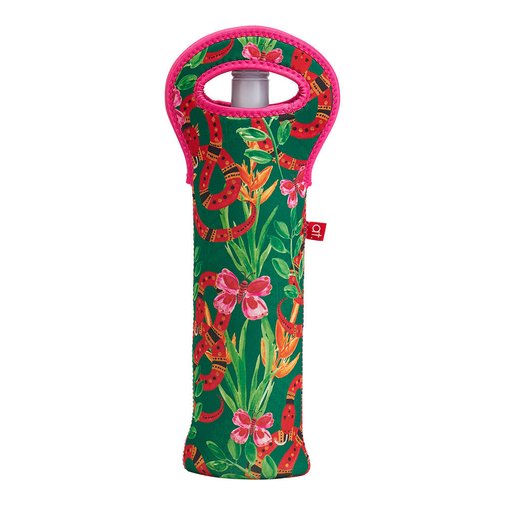 Annabel Trends Neoprene Single Bottle Bag Jungle Snake